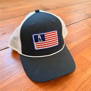 Lighthouse Navy and White Trucker Hat